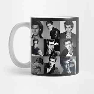 Andrew Garfield Collage Black and White Mug